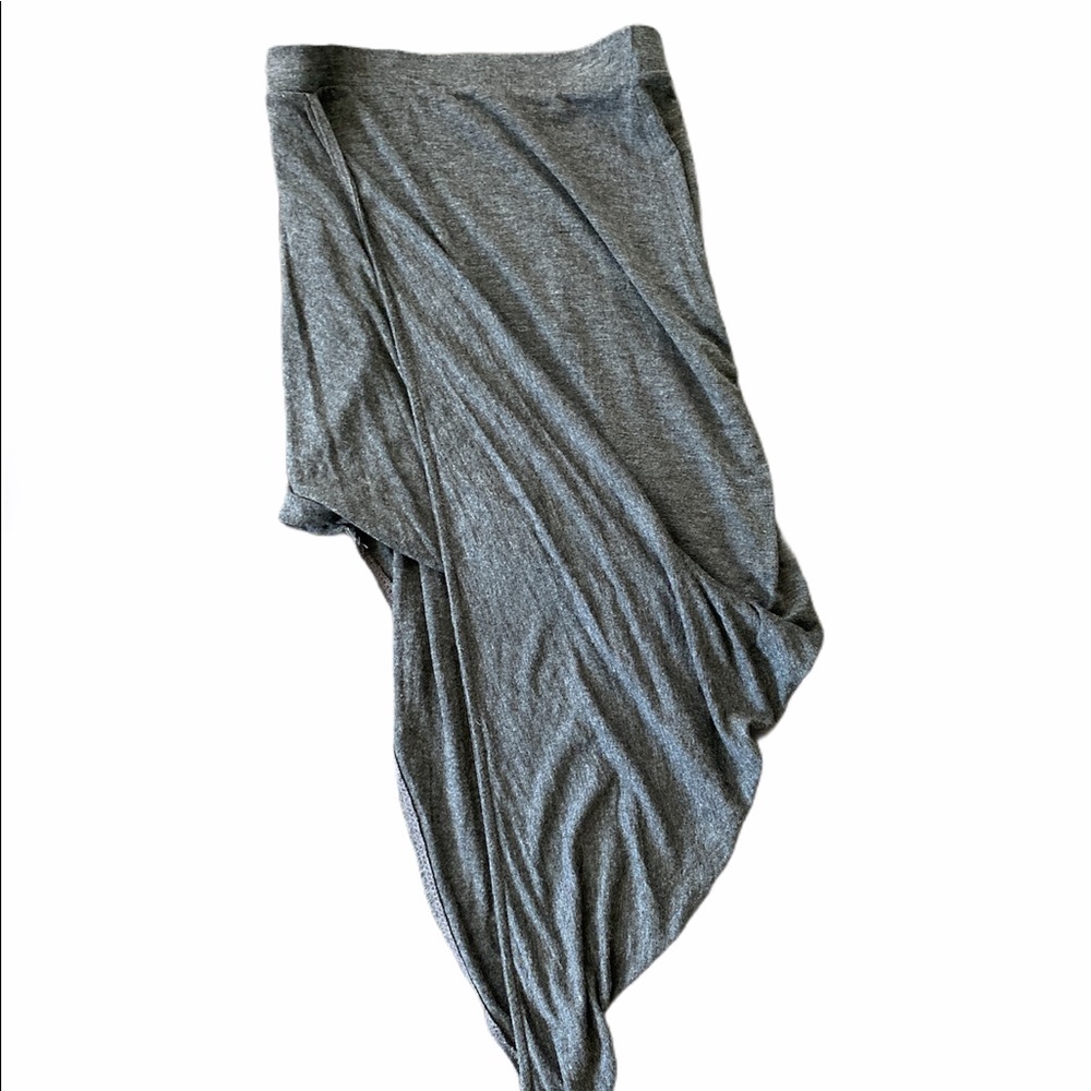 Charlotte Russe Asymmetrical Gray Maxi Skirt